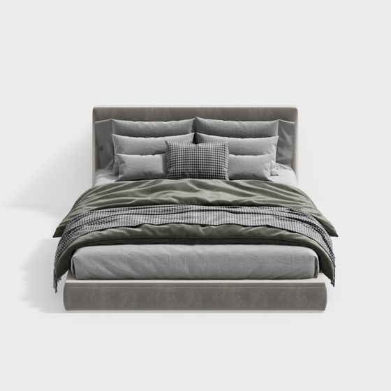 Urban Retreat 3D Model Bed