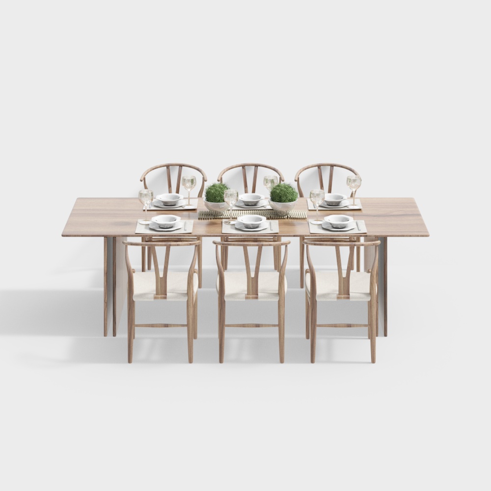 Ensemble de table à manger chinoise