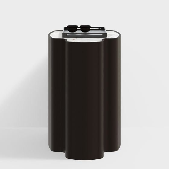 Streamlined Side Table 3D model