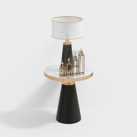 Elegant 3D Table Lamp Model for Modern Aesthetics