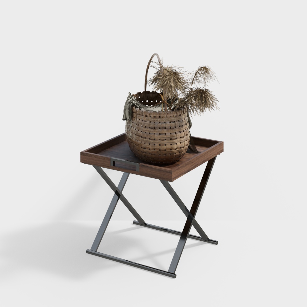 Rustic Charm Small Table 3D model
