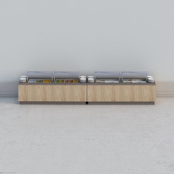 Modern Buffet Table 3D model