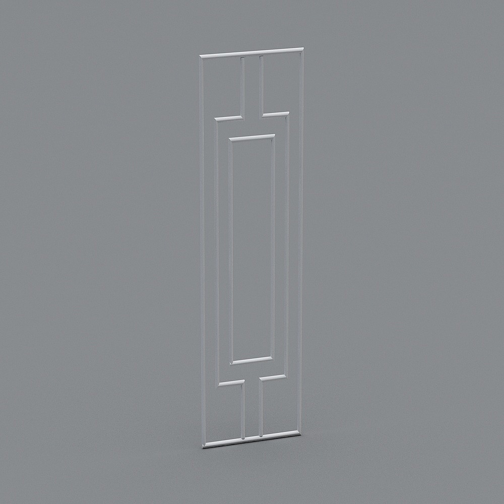 Elegant Modern Door Panel 3D model