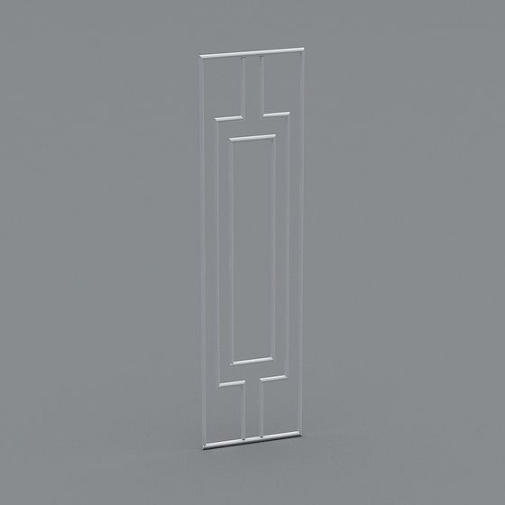 Elegant Modern Door Panel 3D model