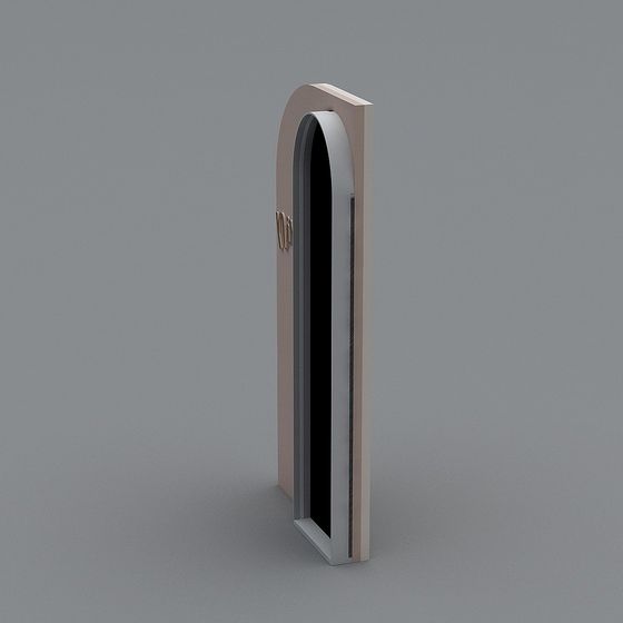Elegant Arched Door 3D model