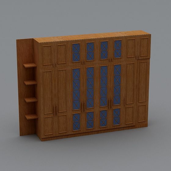 Retro Storage Cabinet 3D model for Creative Projects
