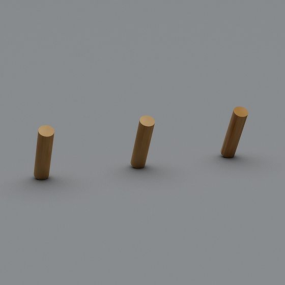 Wooden Cylinder 3D Model - Low Poly Design