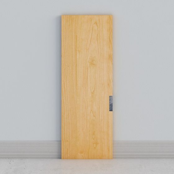 Stylish Wood Door Panel 3D model