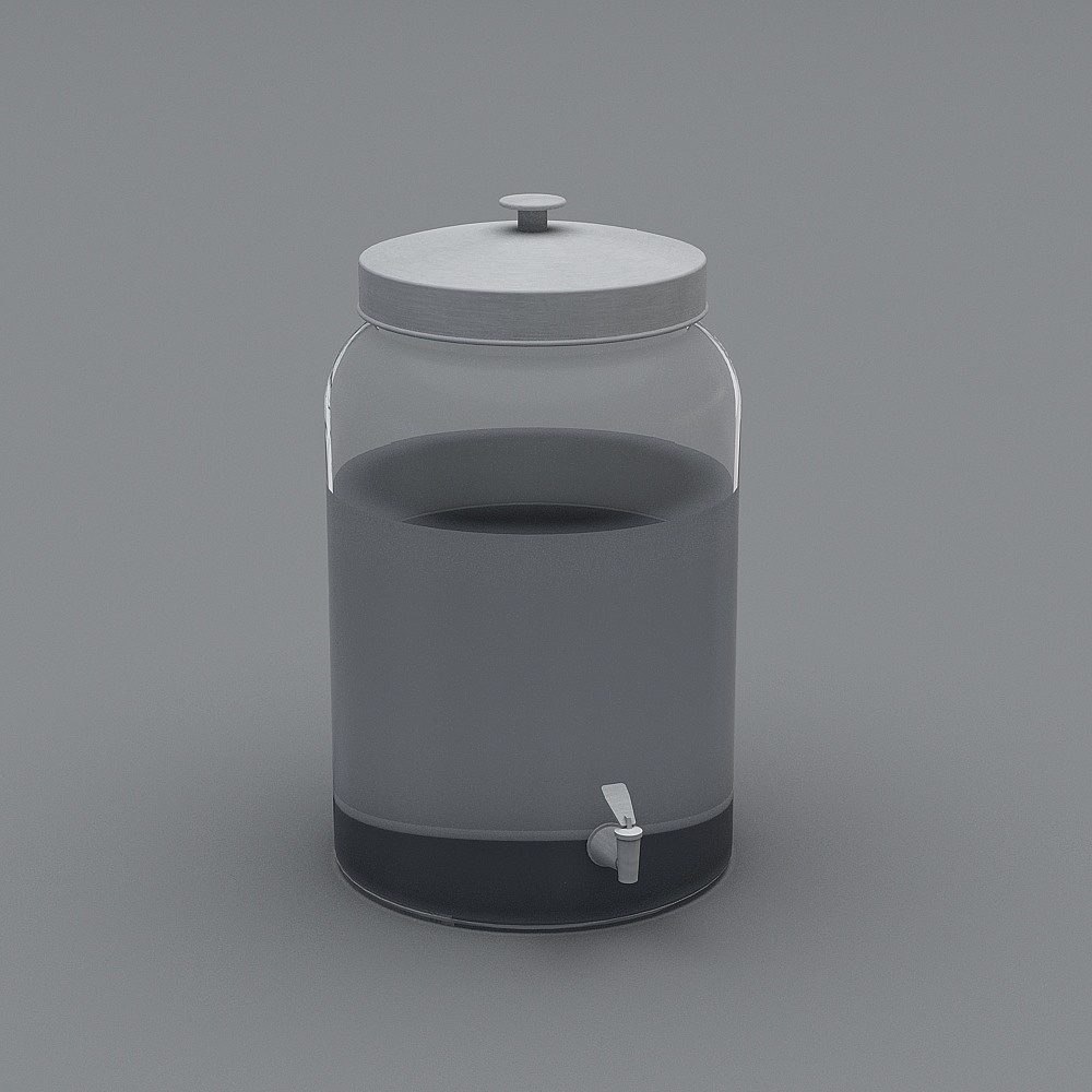 Stylish Glass Kettle 3D model for Creative Projects