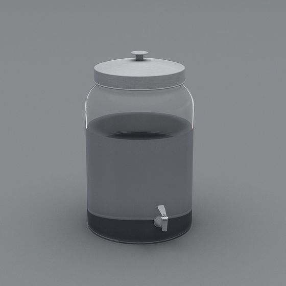 Stylish Glass Kettle 3D model for Creative Projects