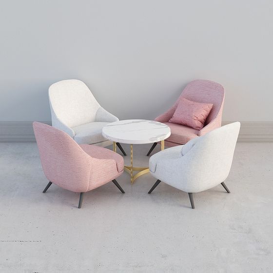 Chic Lounge Set 3D model