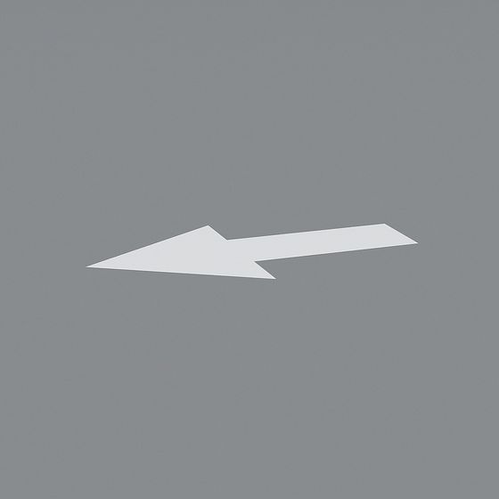 Modern Low-Poly Arrow 3D Model Design