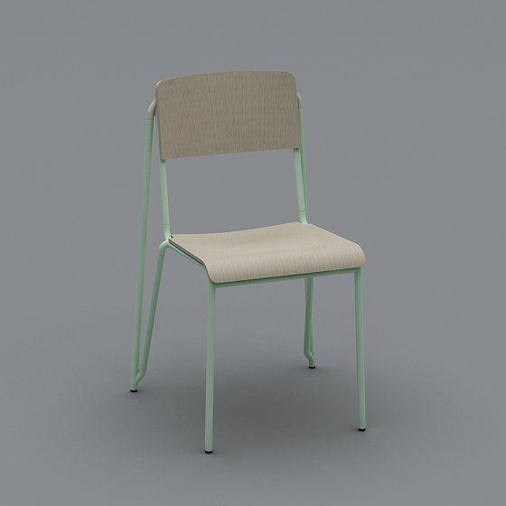 Stylish Low-Poly Chair 3D model
