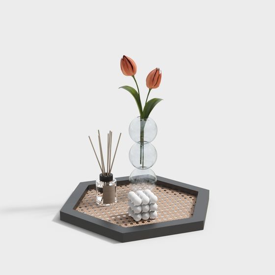 Elegant Flower Stand 3D model for Modern Spaces