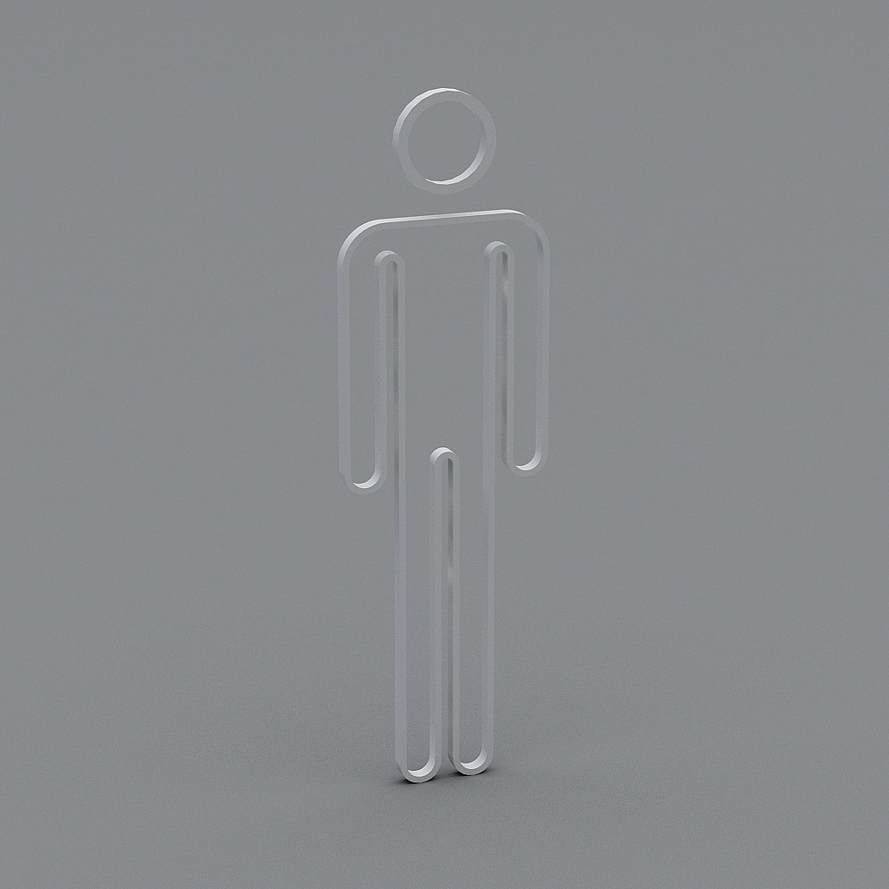 สัญลักษณ์ห้องน้ำชาย