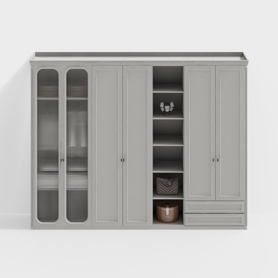 Stylish Storage Cabinet 3D model for Contemporary Spaces