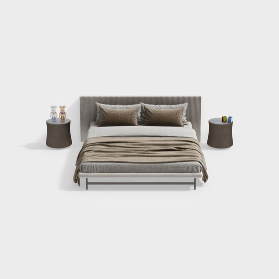 Urban Bedroom Set 3D model