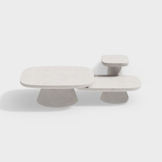 Abstract Low-Poly Concrete Art 3D Model for Creative Spaces