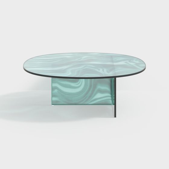 Flowing Round Table 3D model
