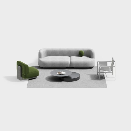 Urban Living Room 3D model