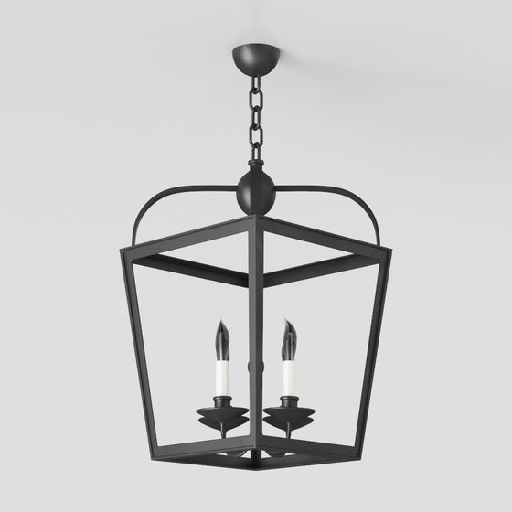 Geometric Pendant Light 3D model for Modern Interiors