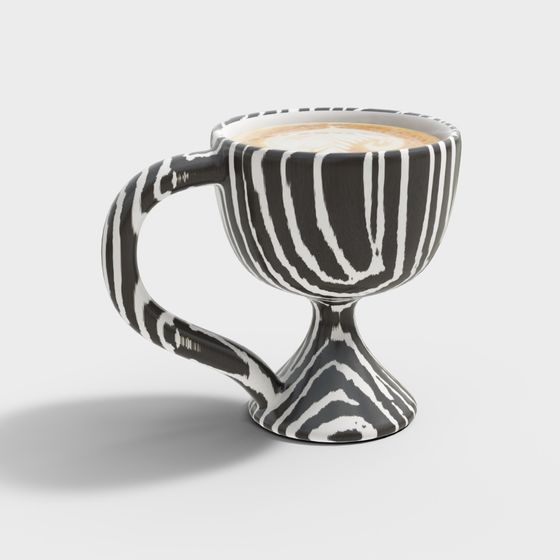 Zebra Pattern Goblet 3D model