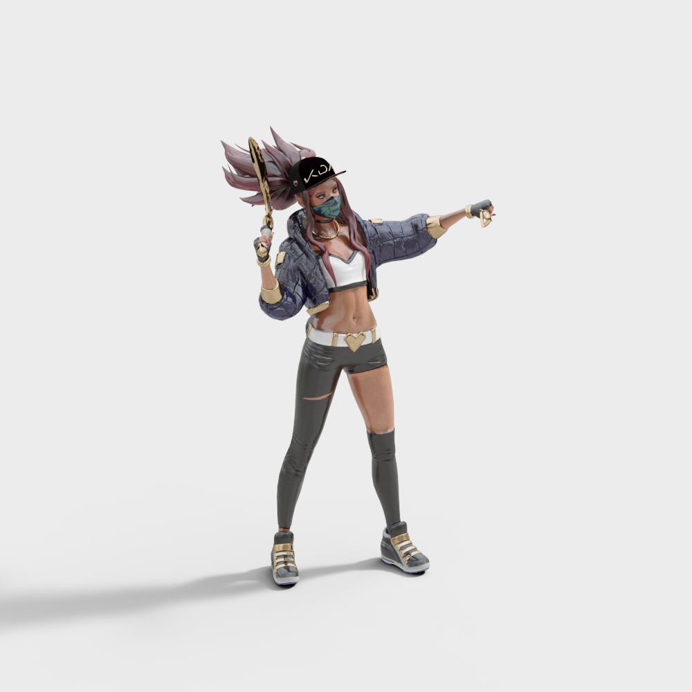 Stylish Futuristic Character 3D model