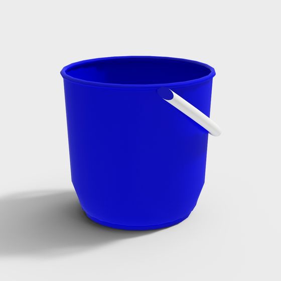 Stylish Blue Bucket 3D Model for Creative Projects