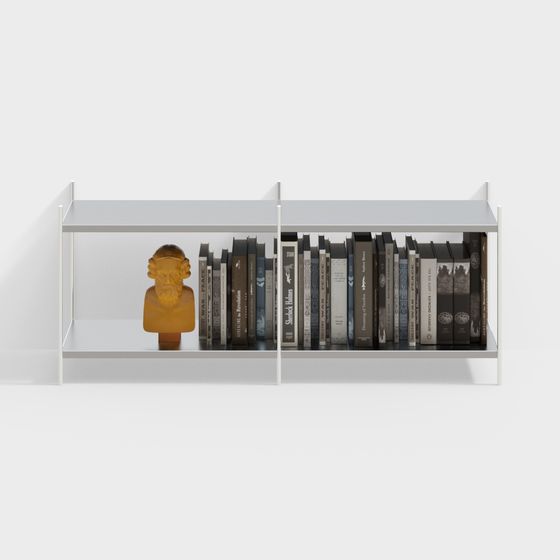 Modern Minimalist Bookshelf 3D model