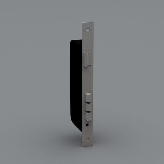 Stylish Low-Poly Door Lock 3D Model