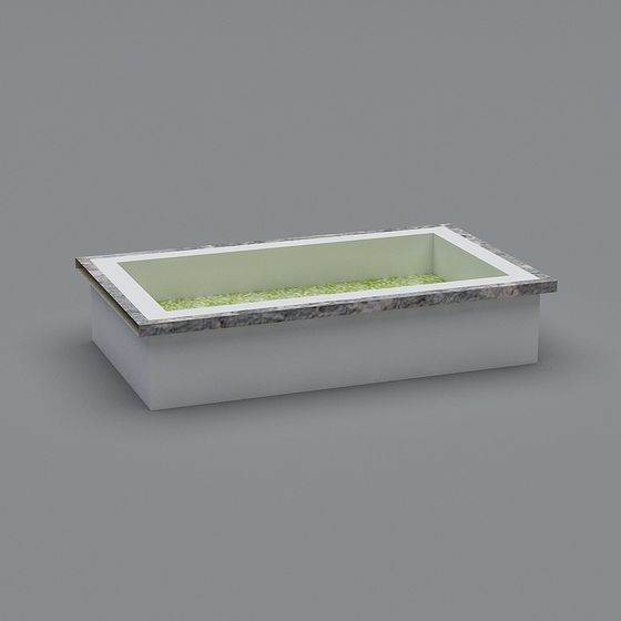 Chic Low-Poly Planter 3D model for Modern Design