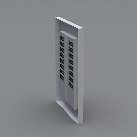 Urban Window Low-Poly 3D Model