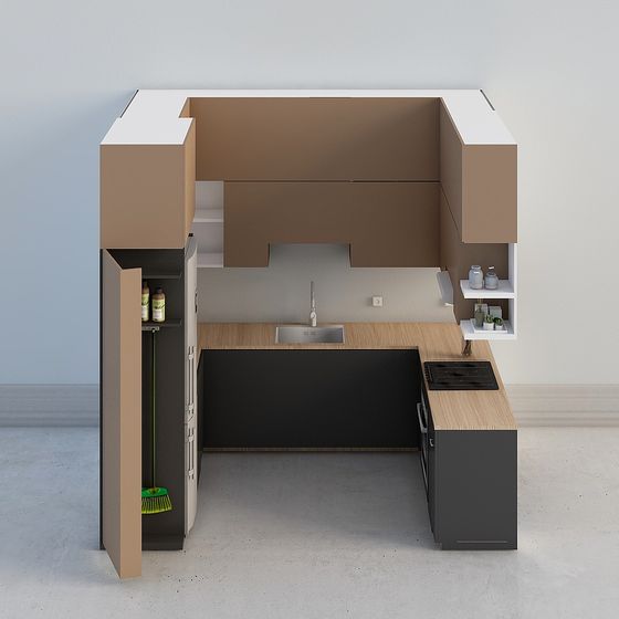 Modern Low-Poly Kitchen 3D model