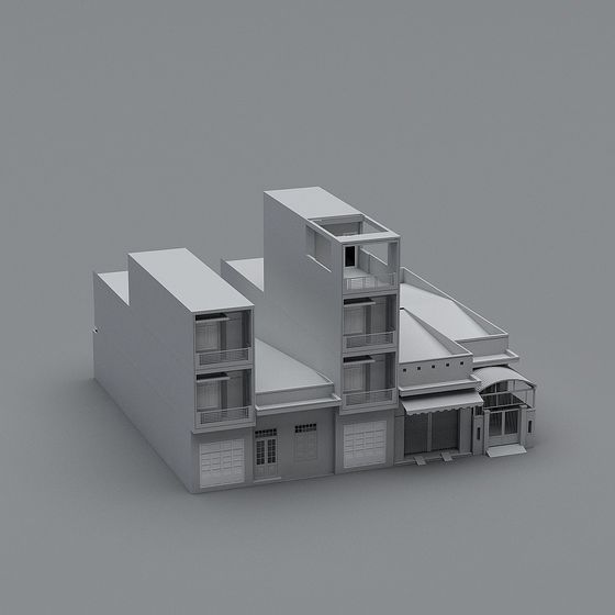 Modern Low-Poly Architectural 3D model