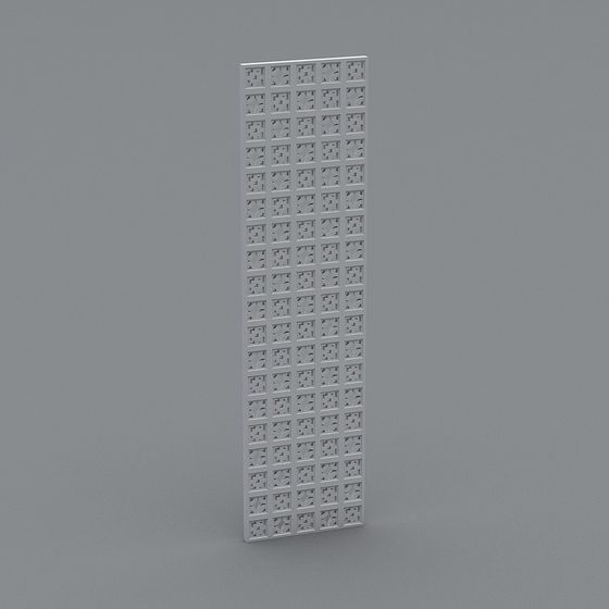 Elegant Low-Polygon Screen 3D Model