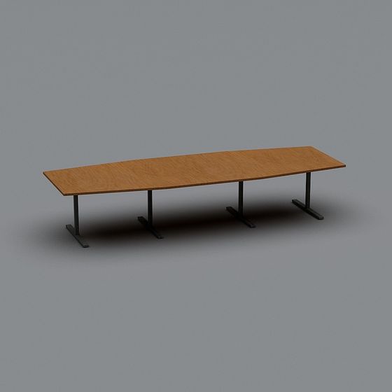 Sleek Conference Table 3D model for Creative Projects