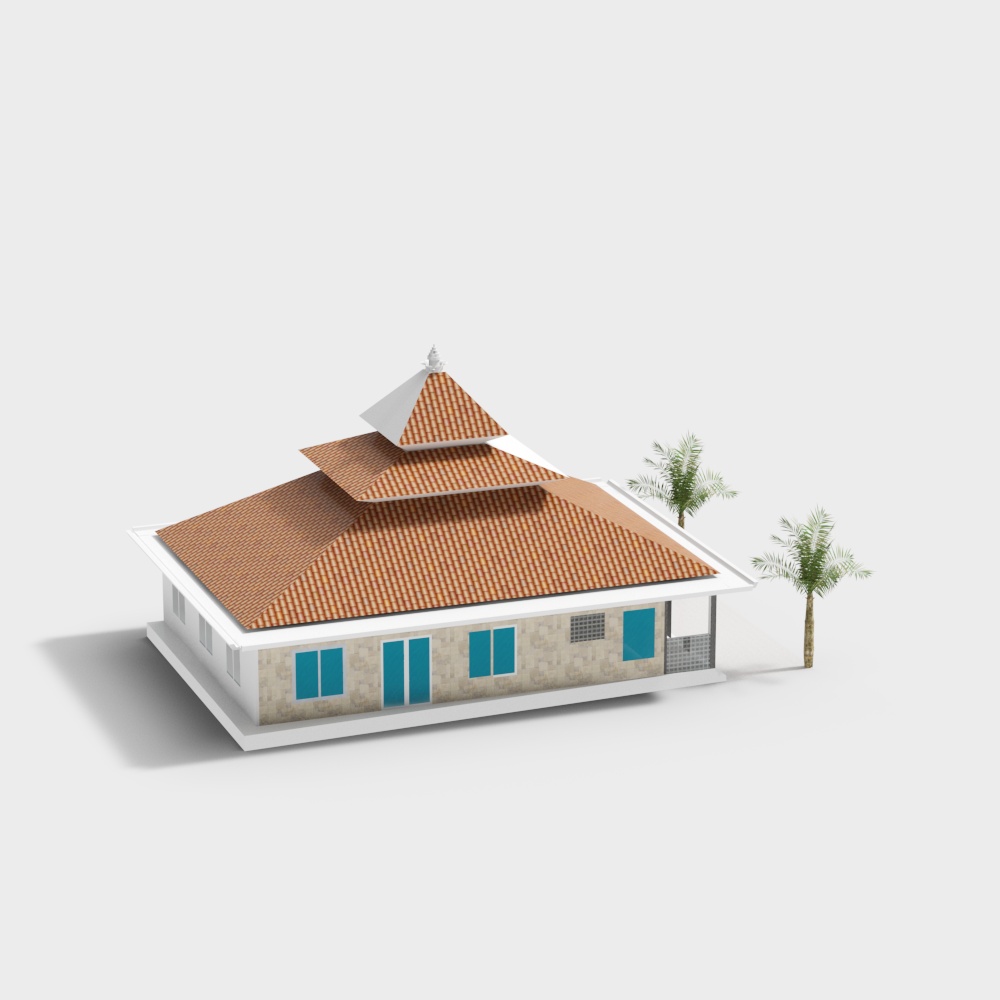 Tropical Retreat 3D model