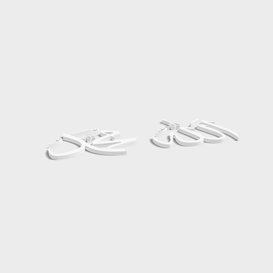 Stylish Arabic Calligraphy and Islamic Art 3D models