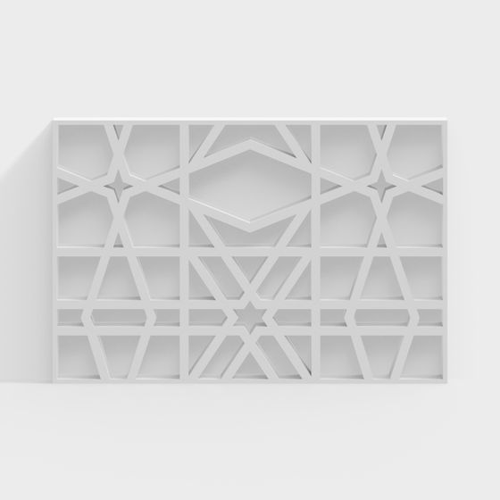 Geometric Window 3D Model