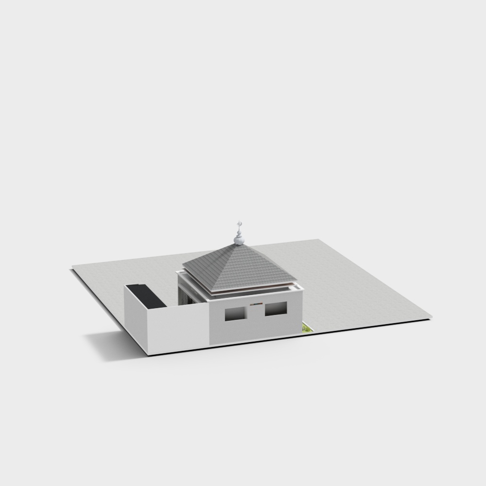 Urban Oasis Modern Minimalist House 3D model