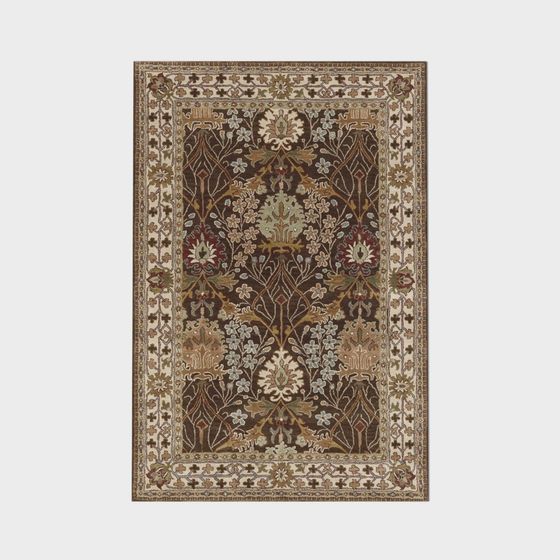 Elegant Vintage Carpet 3D model with Low Poly Design
