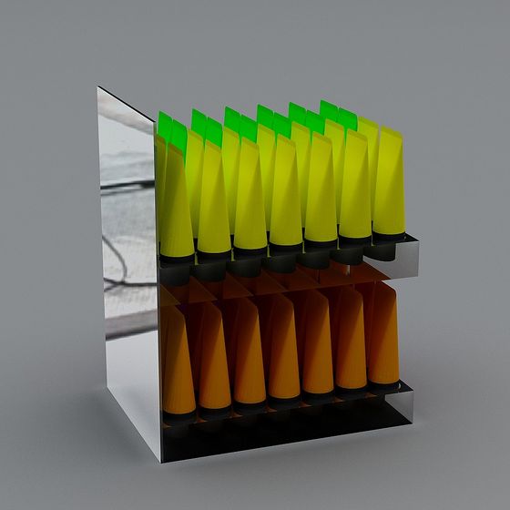 Color Matrix 3D model - Vibrant Low Poly Design