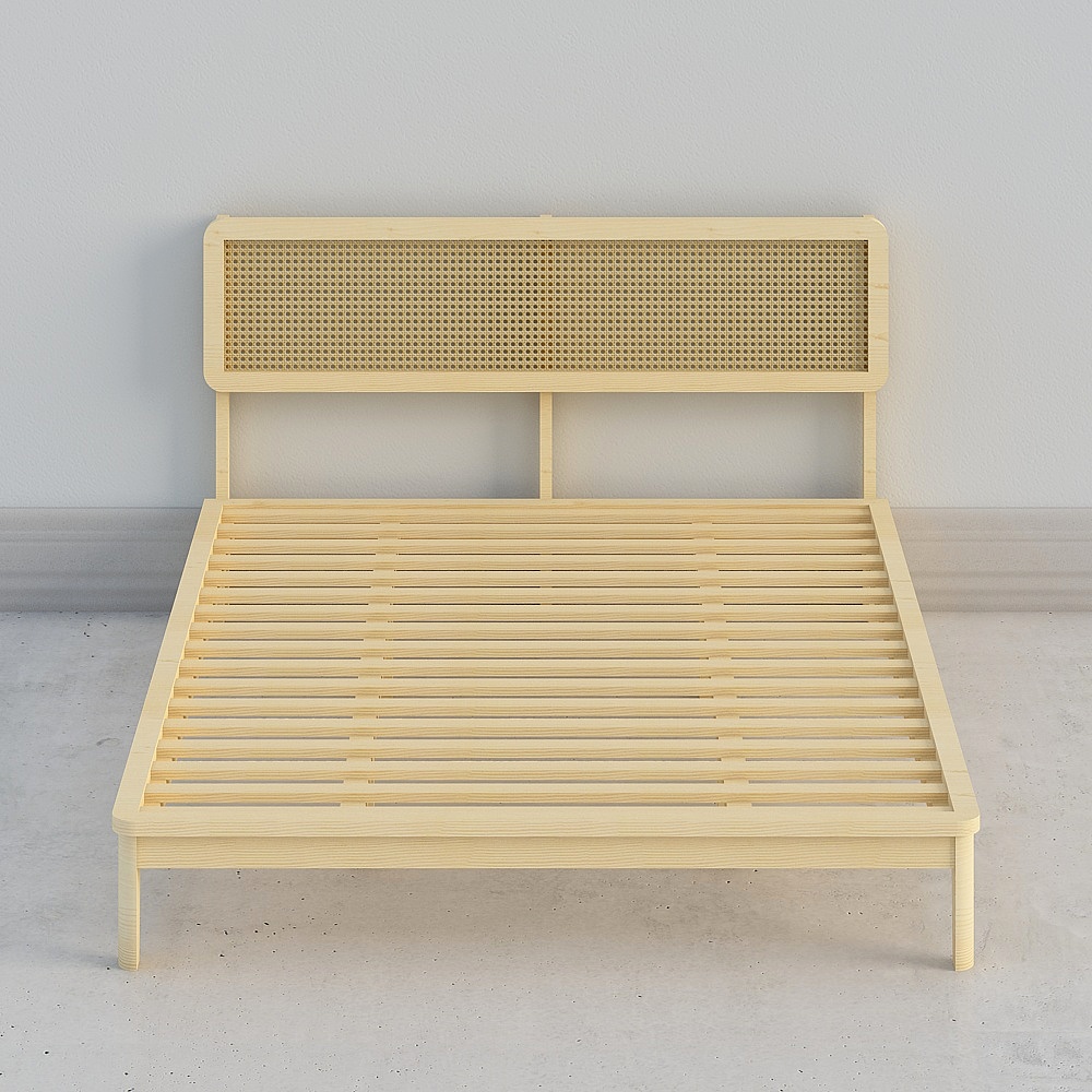 rattan bed