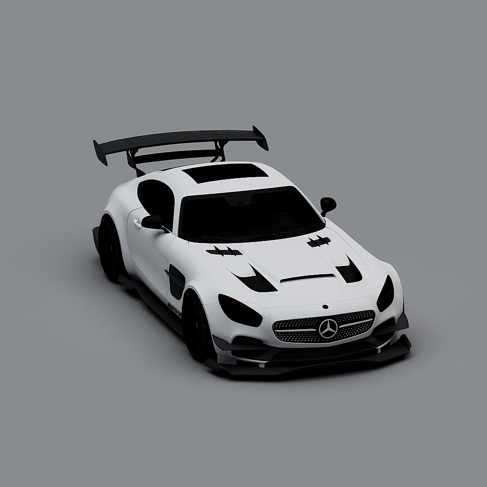 High-Detail Low-Polygon Racing Car 3D model