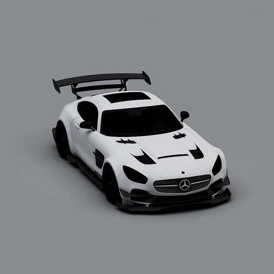 Detailed Low-Polygon Racing Car 3D model for Creative Projects