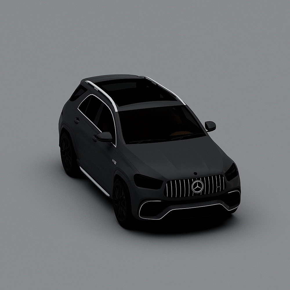 Mercedes-Benz GLC SUV Low-Poly 3D model