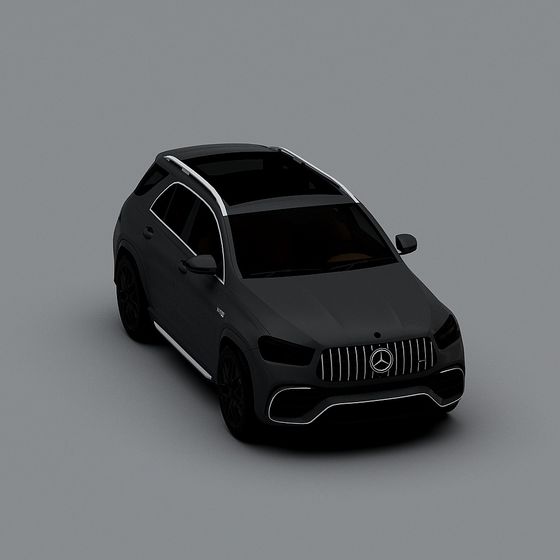 Mercedes-Benz GLC SUV Low-Poly 3D model
