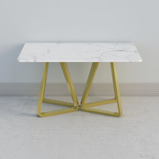 Elegant Marble Dining Table 3D model