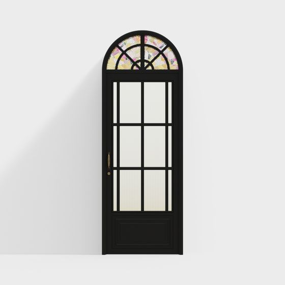 Elegant Arched Door 3D model