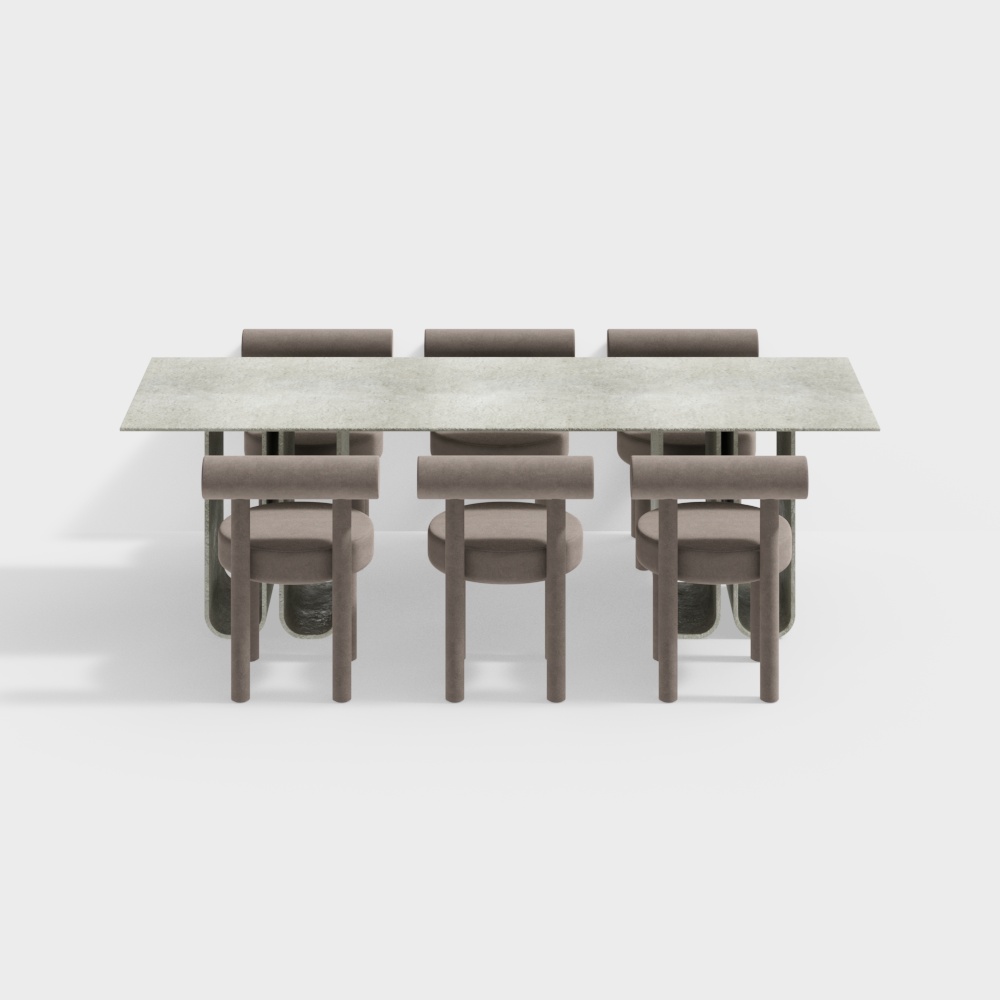 Urban Lounge 3D Model – Modern Interior Seating Set